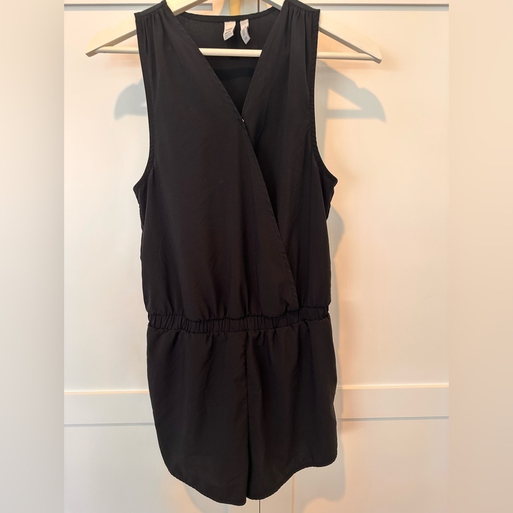Zella Black Sleeveless Romper